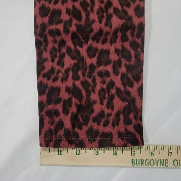 Soft Surroundings Jeans Womens 8 Ultimate High Rise Skinny Leopard - Picture 9 of 16